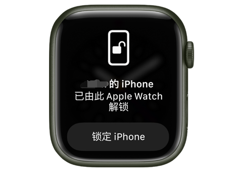 贺州苹果手机维修分享用 AppleWatch 解锁配备面容 ID 的 iPhone方法 