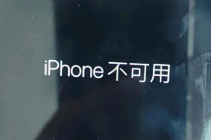 贺州苹果服务网点分享锁屏界面显示“iPhone 不可用”如何解决 