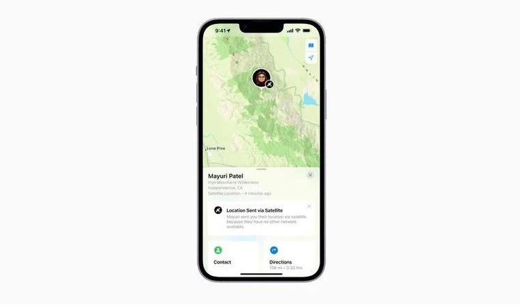 贺州苹果14维修分享iPhone14系列中 FindMy功能通过卫星分享位置方法教程 